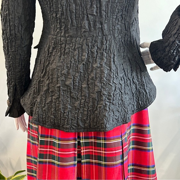 NWT Franco Mirabelli Plissé Statement Evening Jacket - Picture 7 of 14